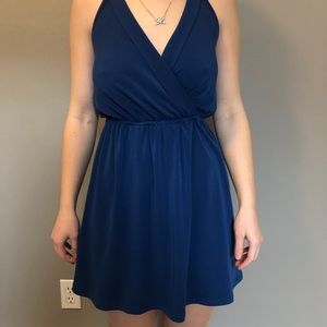 BCBG Generation Blue Halter Dress